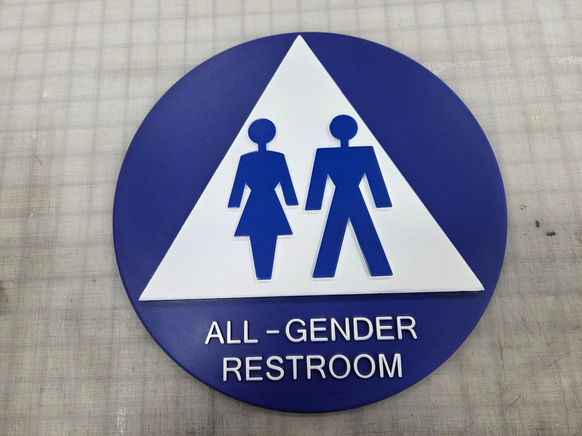 All Gender Restroom Door Signs