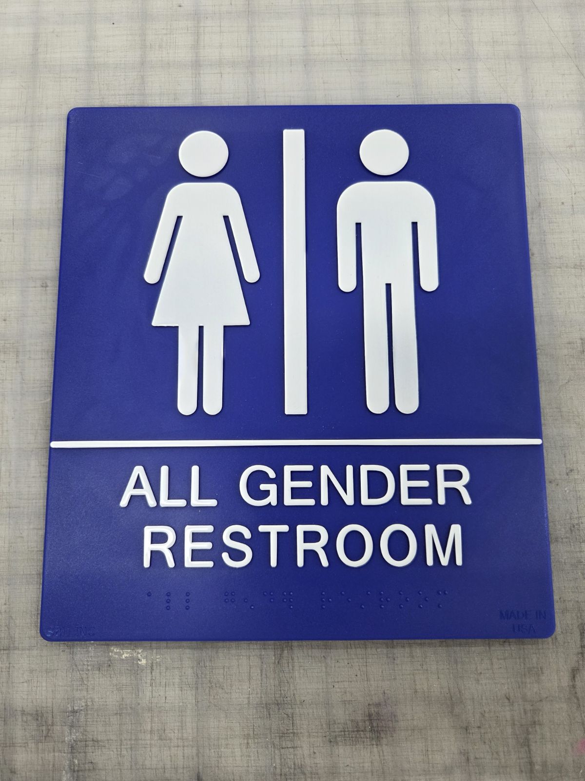 8x8 Restroom Wall Signs